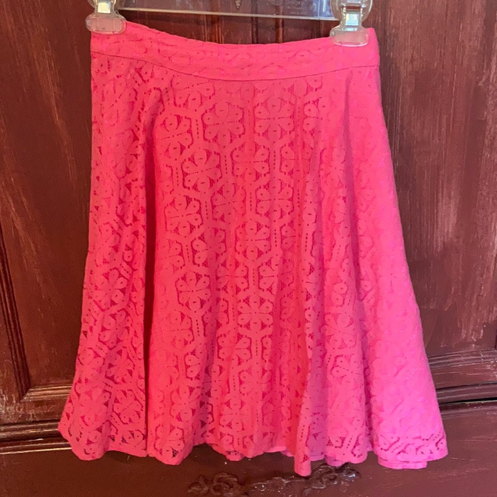 Hot pink skirt